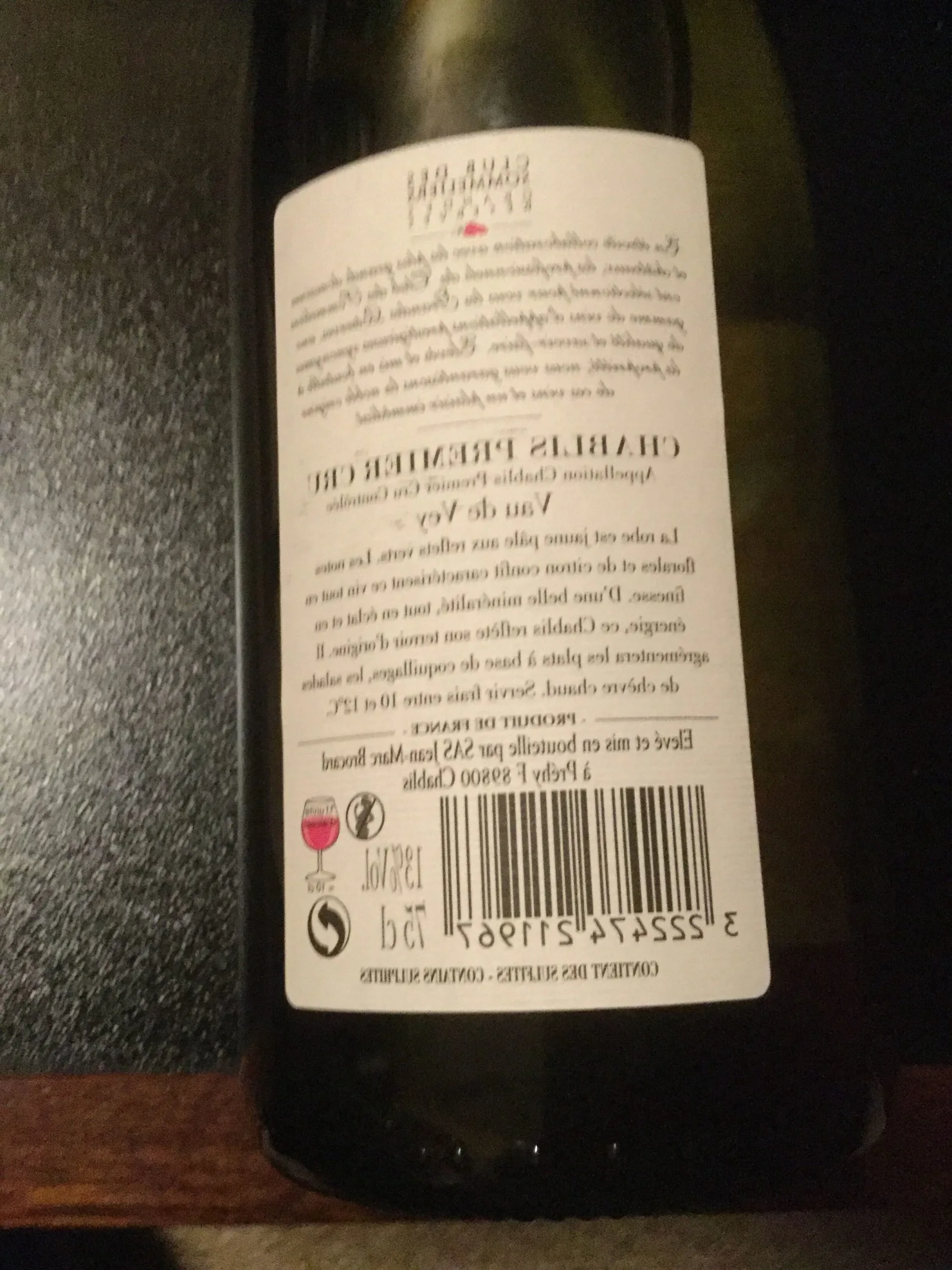 Quel plat avec un Chablis 1er cru ?